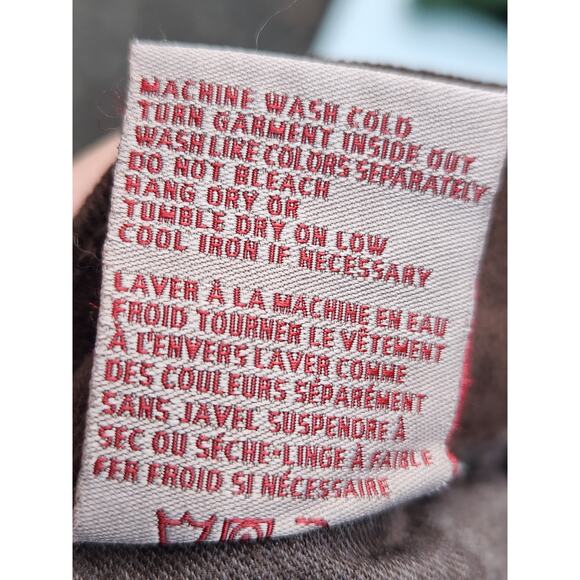 Revice Venus Flare Star Jeans Womens Tag27" Act 25" Hi-Rise Rear Stitching Brown - Picture 6 of 6